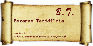 Bazarea Teodózia névjegykártya